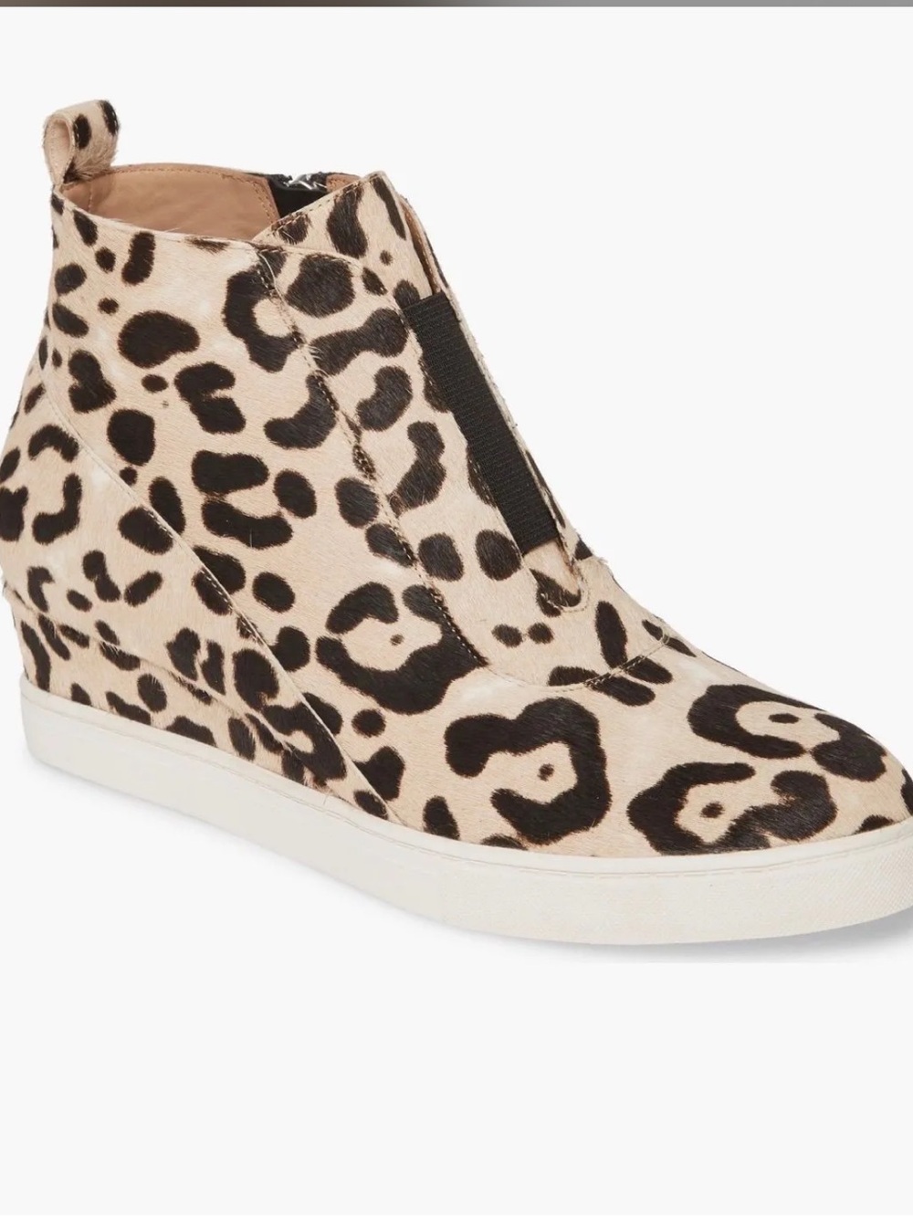 Linea Paolo Anna3 Leopard Print Animal Print Wedge Sneakers Size 7